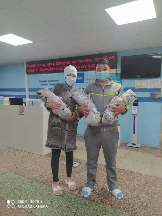 Хэнтий аймагт гурван ихэр хүү мэндэлжээ